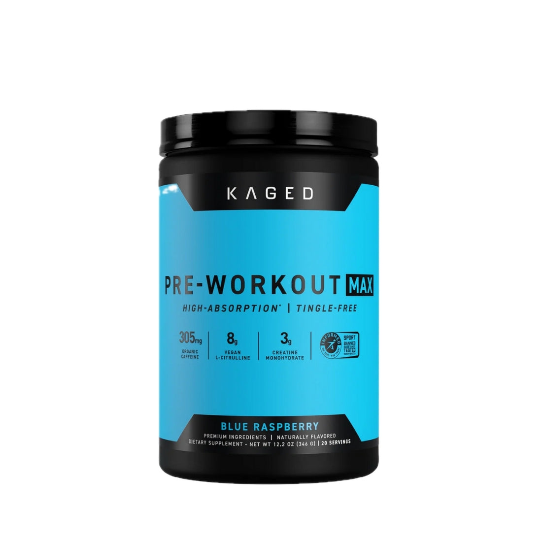 Kaged Pre-Workout Max, High-Absorption Technology, Maximal Pumps, Tingle-Free 20 servings - Ultimate Sup Singapore