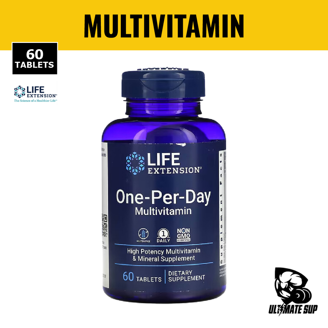 Life Extension, One-Per-Day Multivitamin, 60 Tablets - Ultimate Sup Singapore