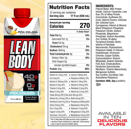 Labrada, Lean Body Ready-to-Drink Protein Shake, 500ml - Ultimate Sup Singapore