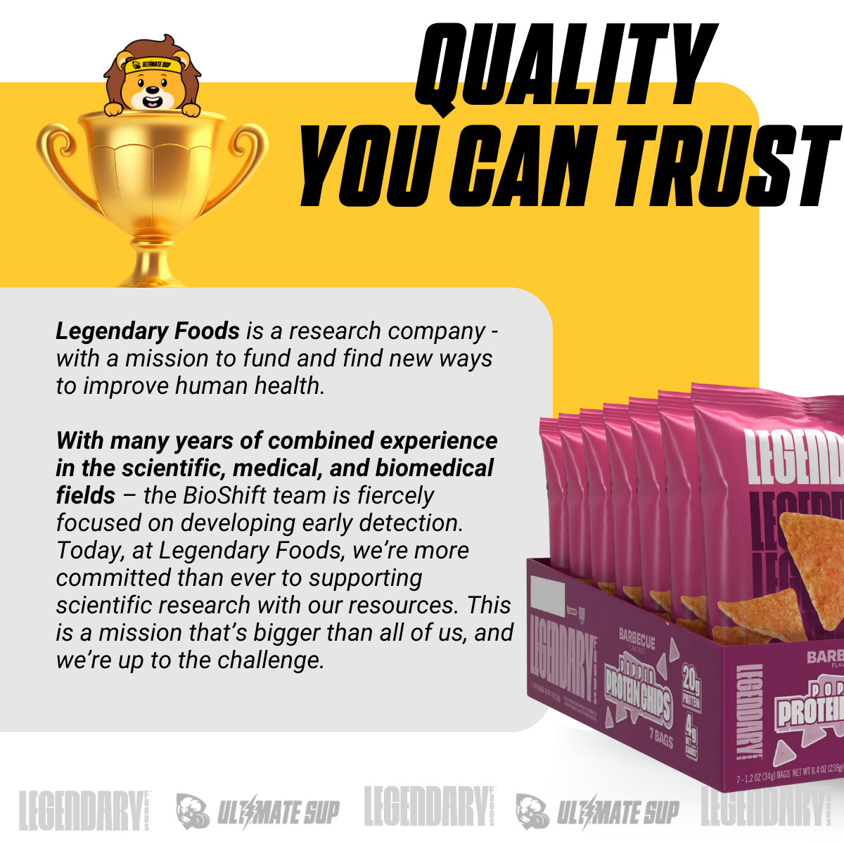 Legendary Foods, Popped Protein Chip, 3-7packs, Various Flavors - Ultimate Sup Singapore
