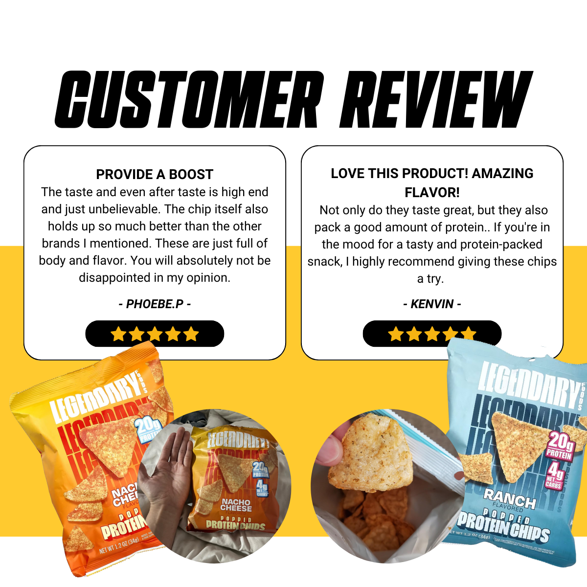 Legendary Foods, Popped Protein Chip, 3-7packs, Various Flavors - Ultimate Sup Singapore