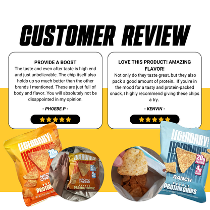 Legendary Foods, Popped Protein Chip, 3-7packs, Various Flavors - Ultimate Sup Singapore