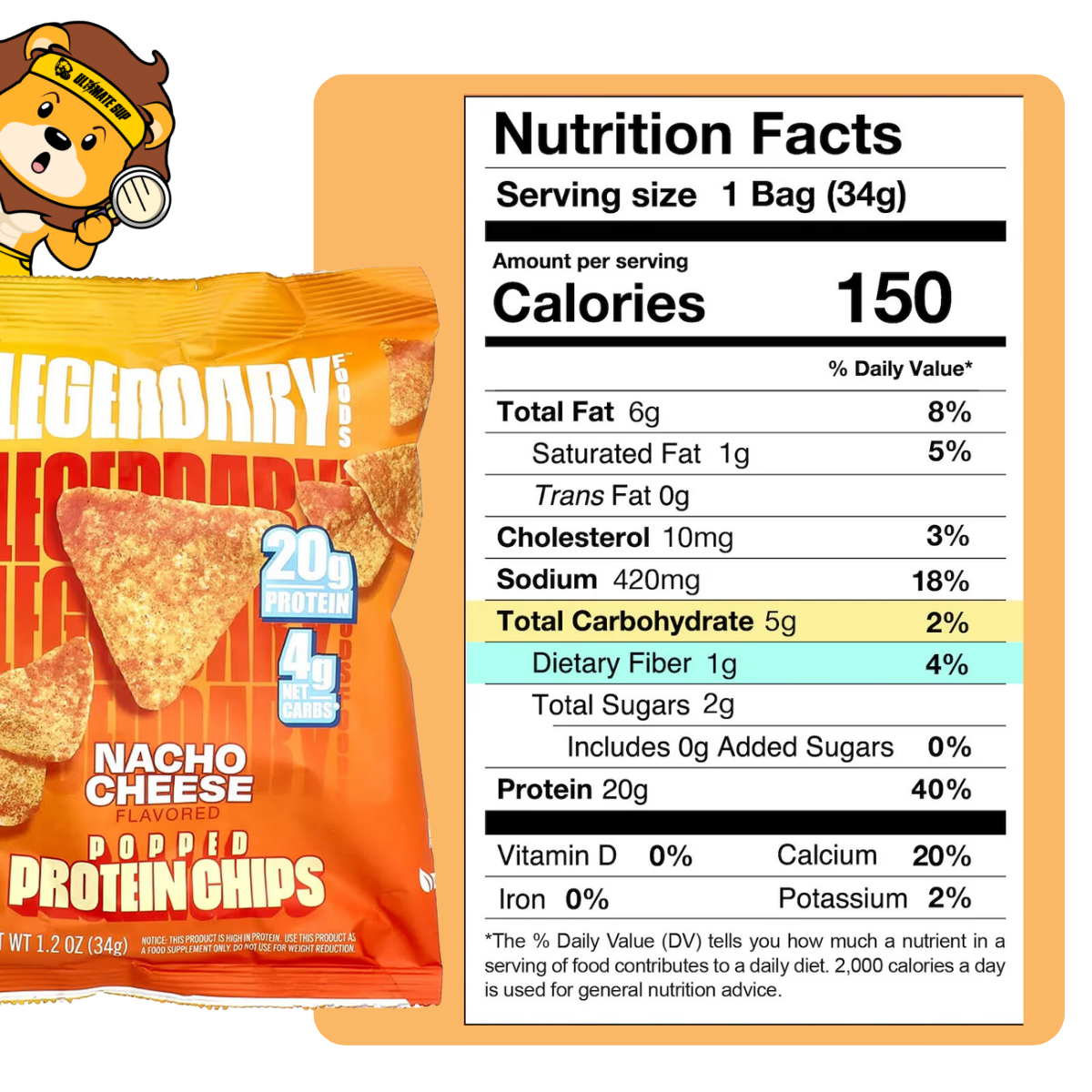 Legendary Foods, Popped Protein Chip, 3-7packs, Various Flavors - Ultimate Sup Singapore