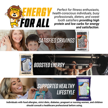 Legendary Foods, Protein Pastry, 20g Protein, Various Flavours, 61g, 3-10pcs - Ultimate Sup Singapore