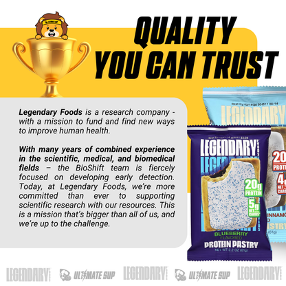 Legendary Foods, Protein Pastry, 20g Protein, Various Flavours, 61g, 3-10pcs - Ultimate Sup Singapore