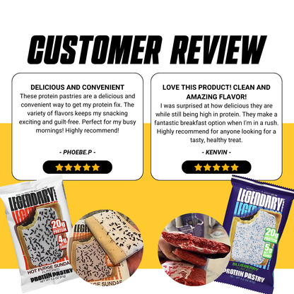 Legendary Foods, Protein Pastry, 20g Protein, Various Flavours, 61g, 3-10pcs - Ultimate Sup Singapore