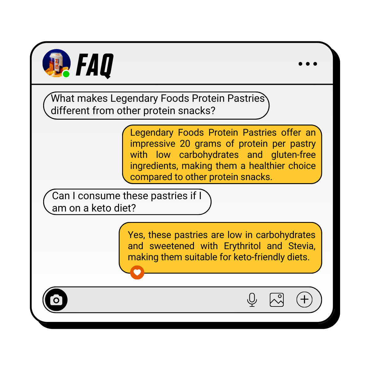 Legendary Foods, Protein Pastry, 20g Protein, Various Flavours, 61g, 3-10pcs - Ultimate Sup Singapore