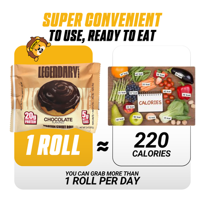 Legendary Foods, Protein Sweet Roll, Various Flavors, 67 g, 3-8 pcs - Ultimate Sup Singapore