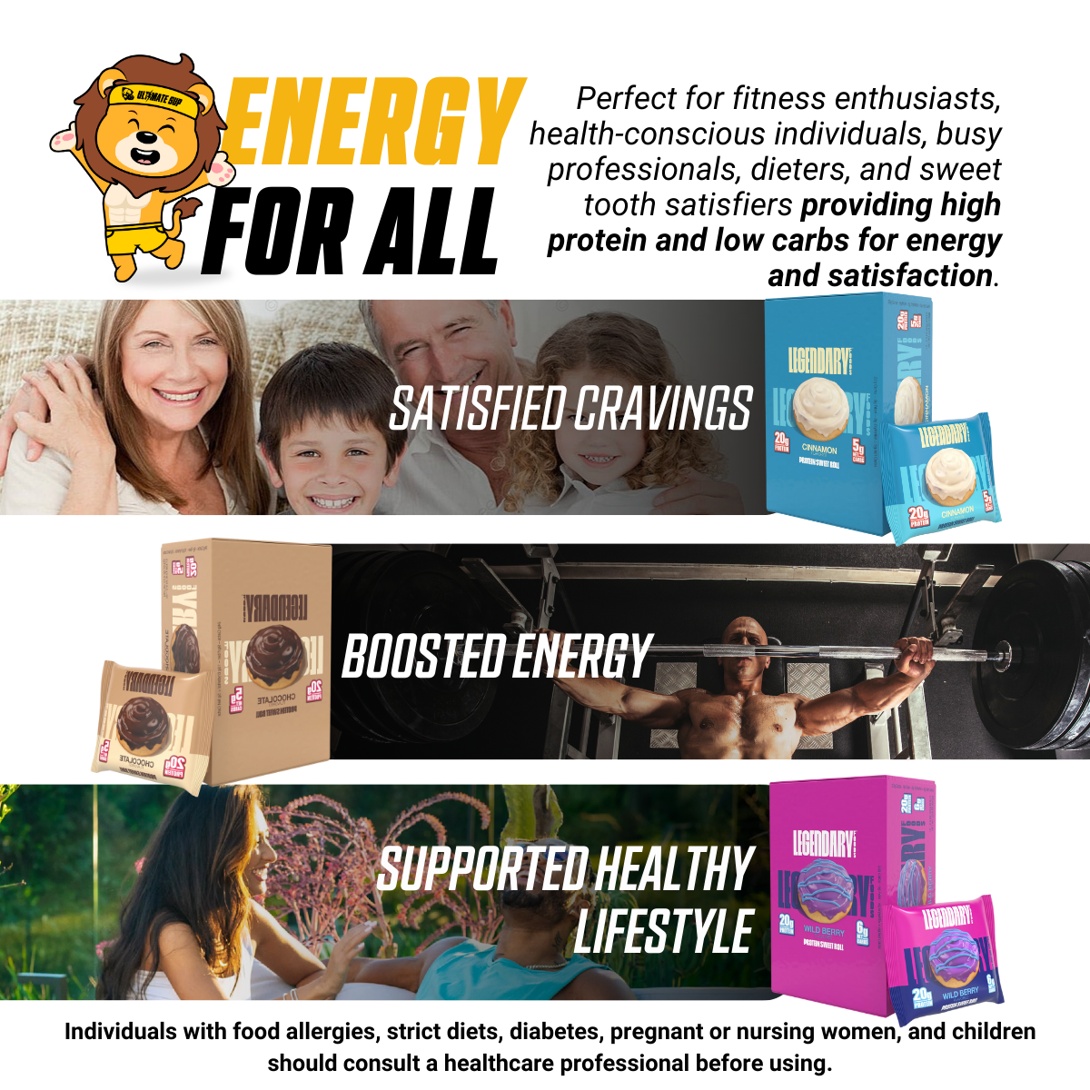 Legendary Foods, Protein Sweet Roll, Various Flavors, 67 g, 3-8 pcs - Ultimate Sup Singapore