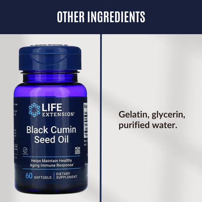Life Extension, Black Cumin Seed Oil, 60 Softgels - Ultimate Sup Singapore