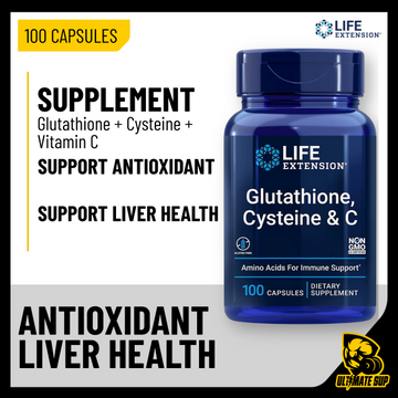 Life Extension, Glutathione, Cysteine, Vitamin C, 100 capsules - Ultimate Sup Singapore
