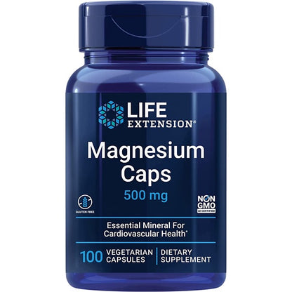 Life Extension, Magnesium Supplement, 500 mg, 100 Vegetarian Capsules - Ultimate Sup Singapore