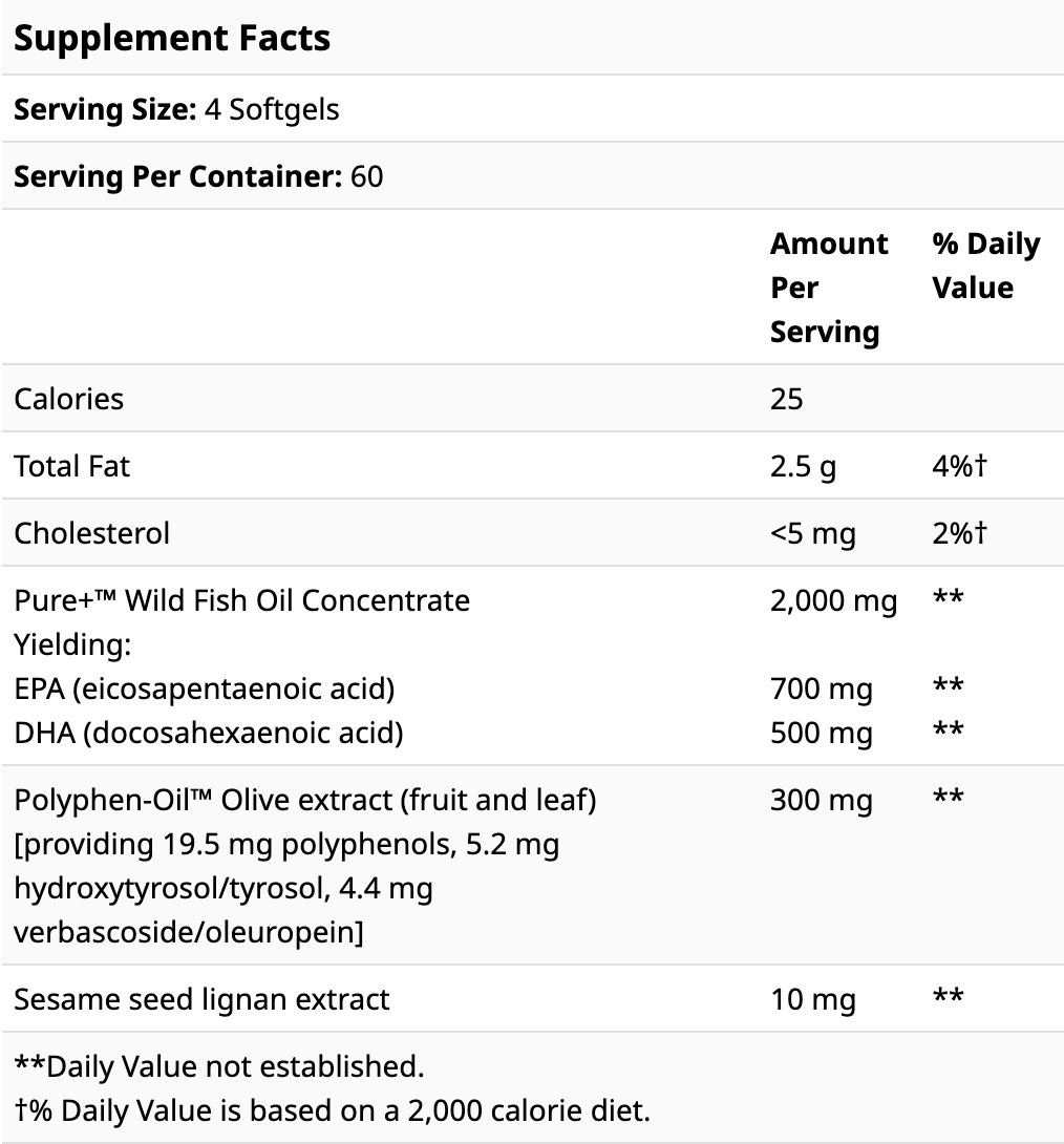 Life Extension Super Omega-3, 180 EPA/120DHA Fish Oil, 240 Softgels - Ultimate Sup Singapore
