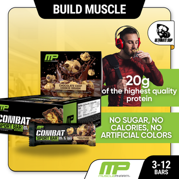 MusclePharm, Combat Crunch, 3-12 bars - Ultimate Sup Singapore