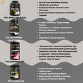 Combo MUSCLE BUIDLING STACK, PVL Whey Gold 6lb + PVL Creatine X8 + PVL Glutamine Gold + Domin8 520g, Build Muscle - Ultimate Sup Singapore