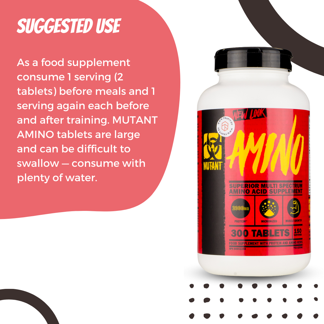 MUTANT, AMINO, 300-600 Tablets - Ultimate Sup Singapore