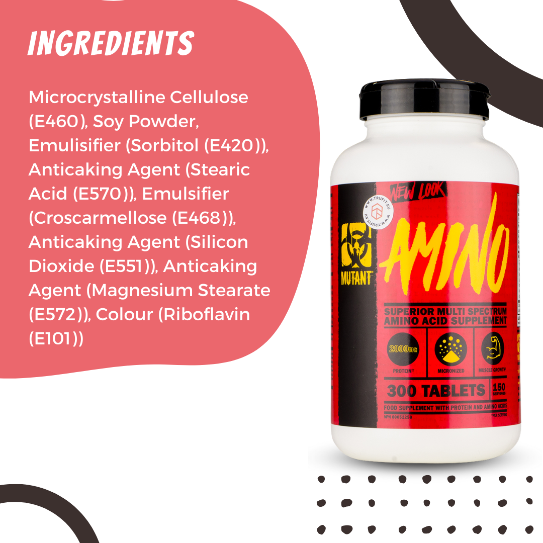 MUTANT, AMINO, 300-600 Tablets - Ultimate Sup Singapore