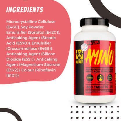 MUTANT, AMINO, 300-600 Tablets - Ultimate Sup Singapore