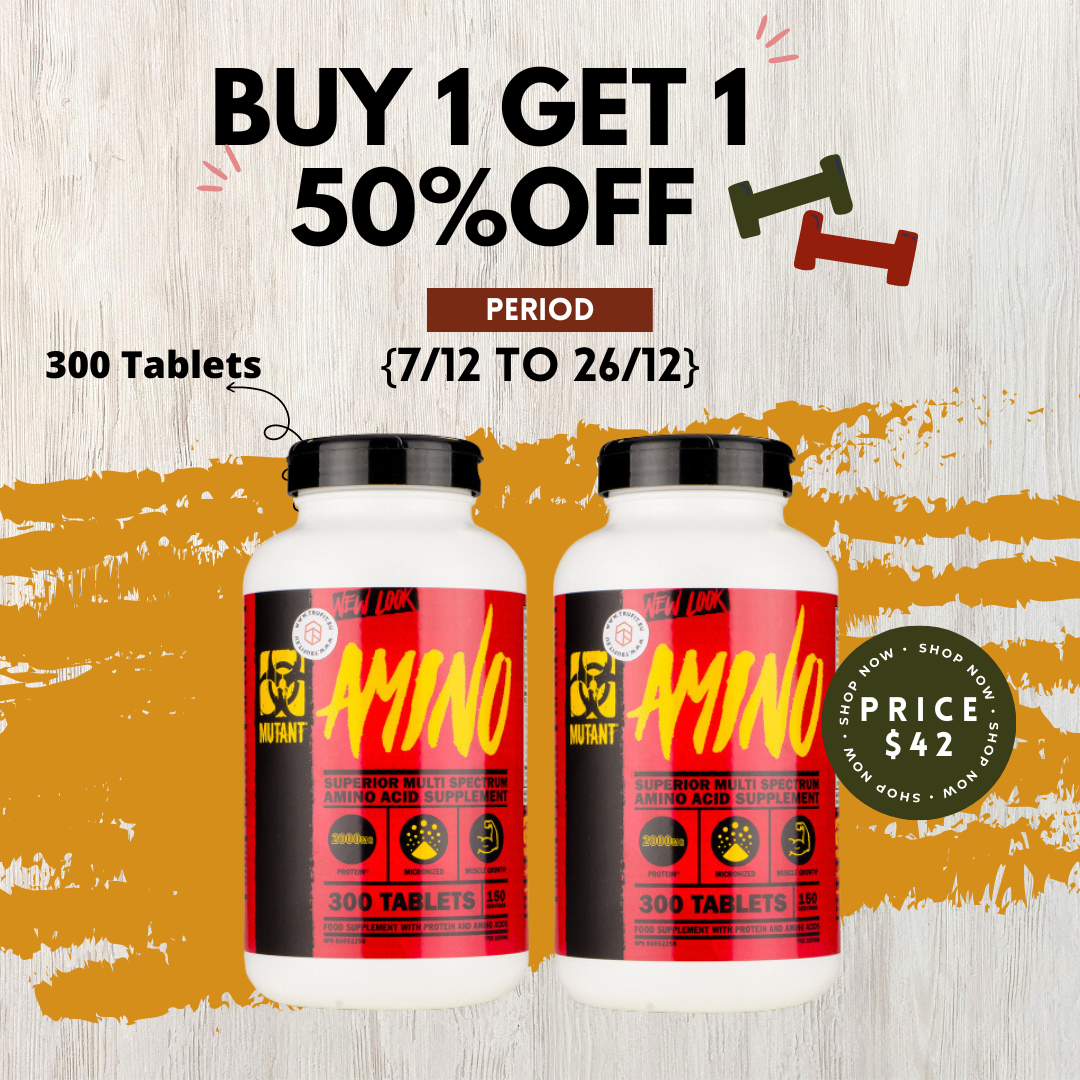 MUTANT, AMINO, 300-600 Tablets - Ultimate Sup Singapore