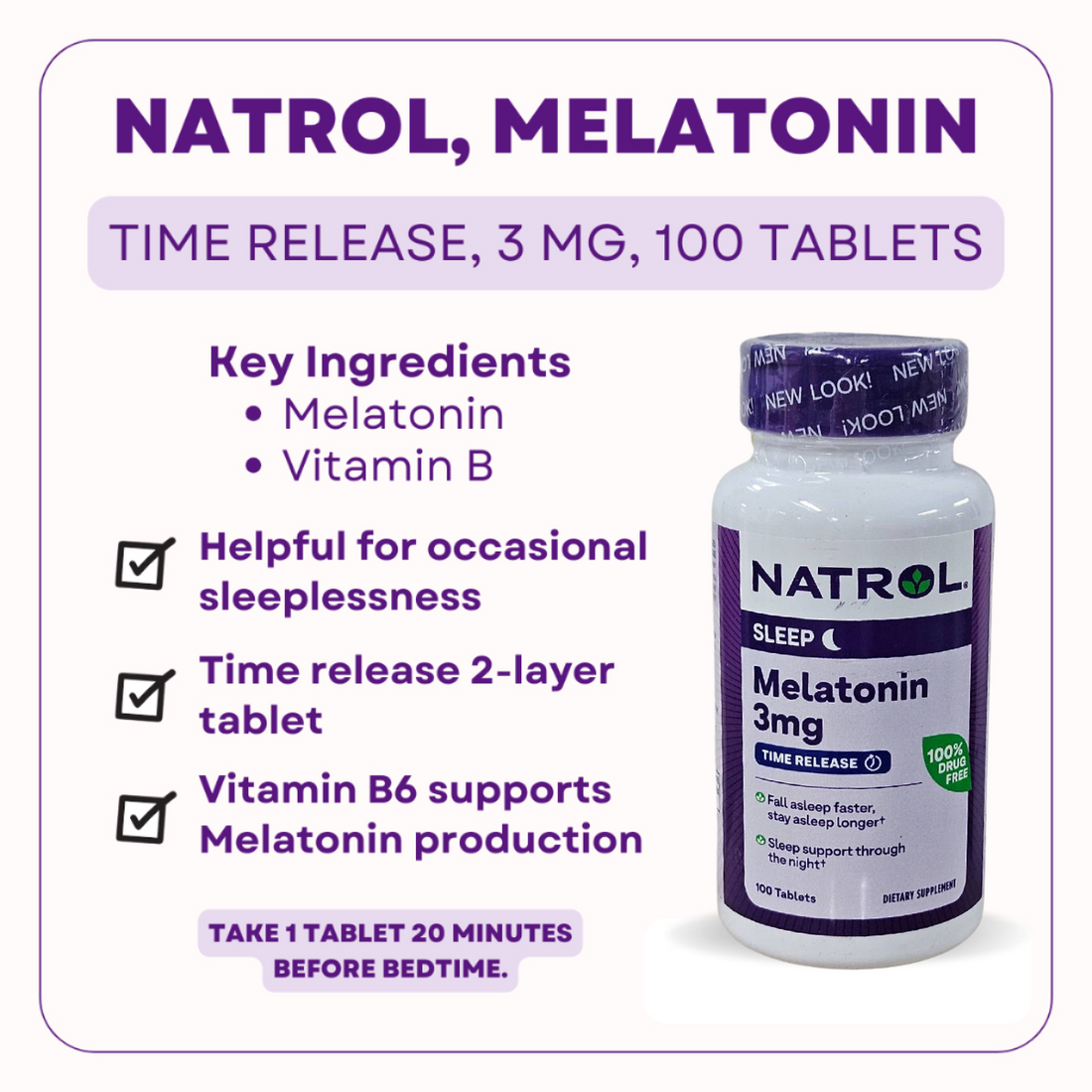 Natrol, Melatonin, 60-240Tablets - Ultimate Sup Singapore