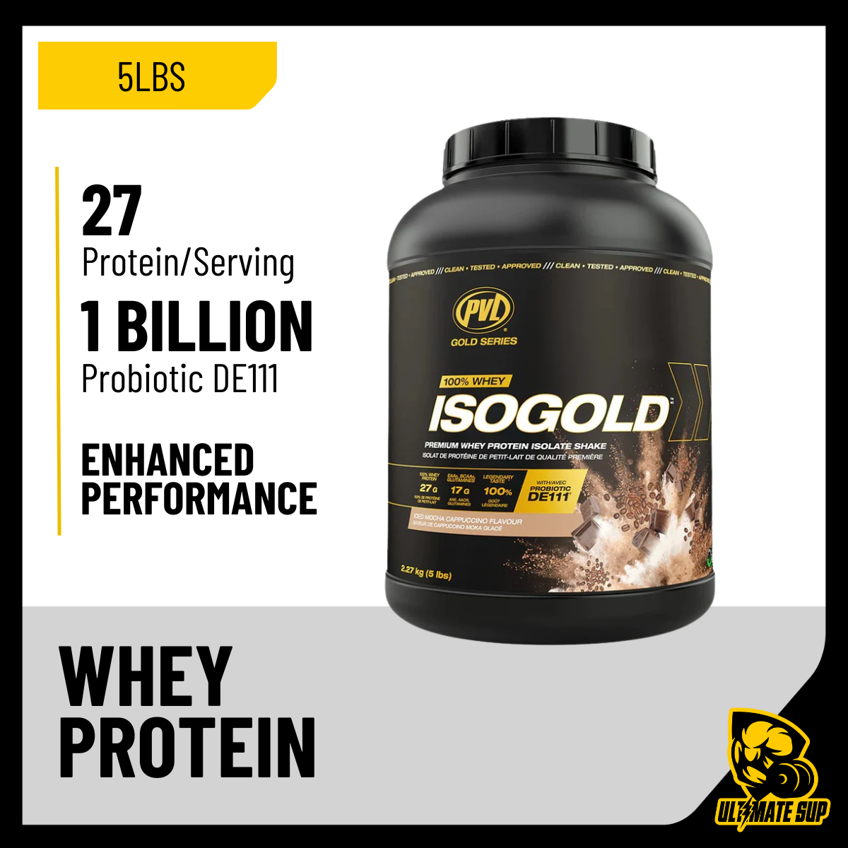 PVL Gold Series, Iso Gold - Whey Protein Isolate, 5 lbs