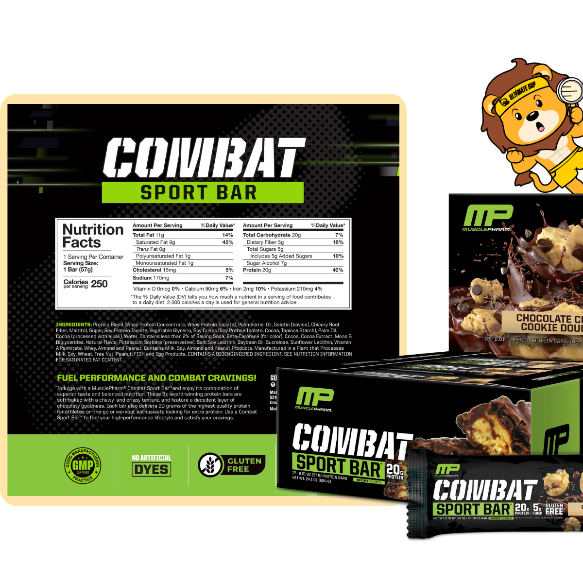 MusclePharm, Combat Crunch, 3-12 bars - Ultimate Sup Singapore