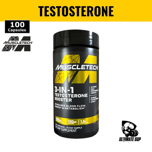 MuscleTech, 3-in-1 Testosterone Booster, 100 Capsules - Ultimate Sup Singapore
