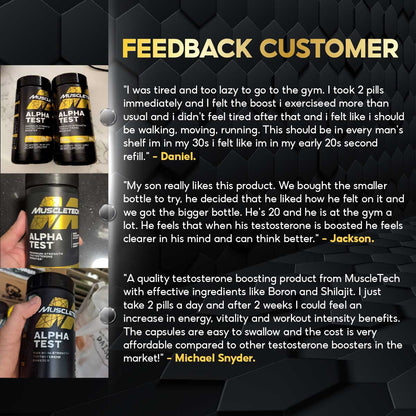 MuscleTech, Alpha Test Boost, 240 Capsules - Ultimate Sup Singapore