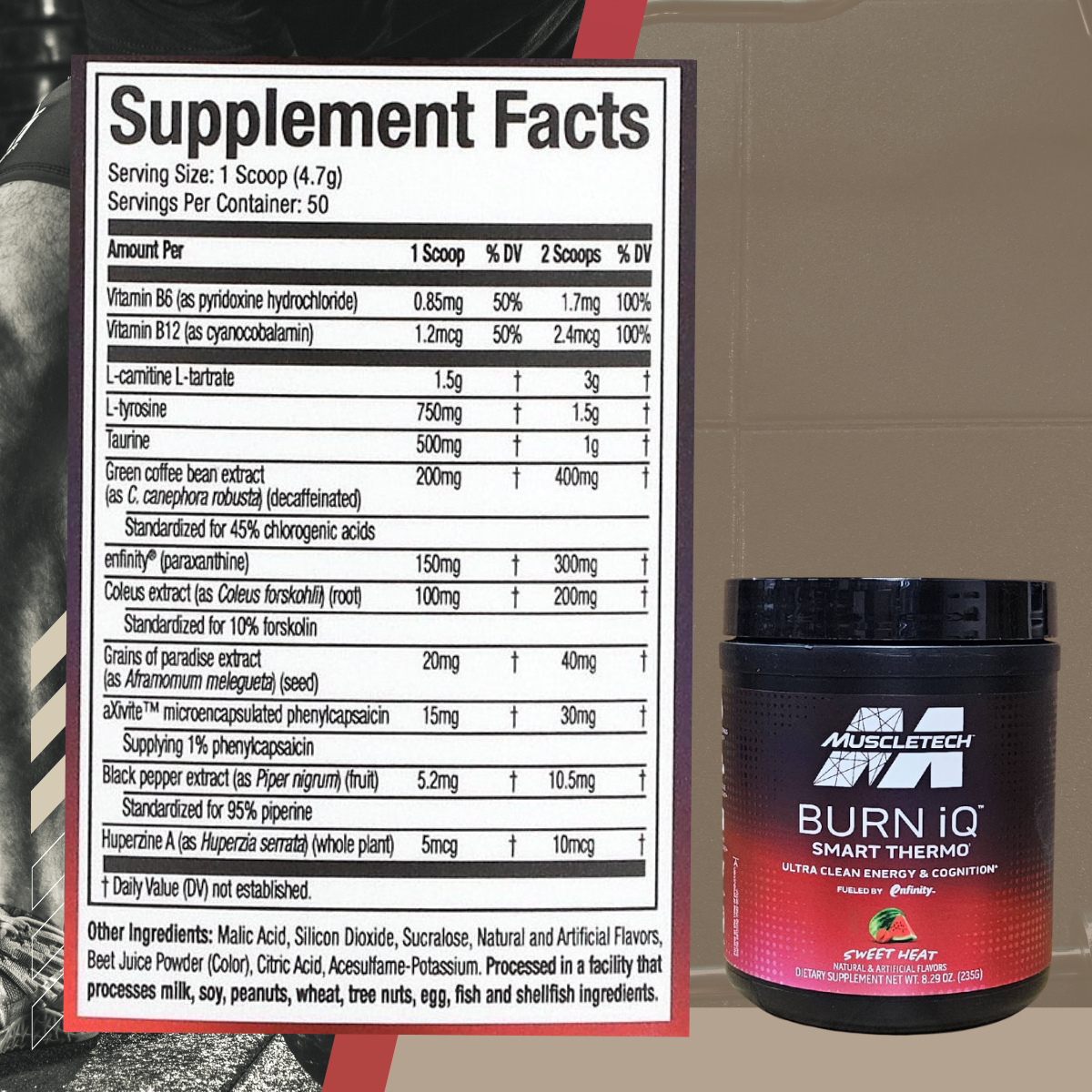 MuscleTech, Burn iQ, Smart Thermo, Cognitive & Memory Formulas, Sweet Heat, 8.29 oz (235 g) - Ultimate Sup Singapore