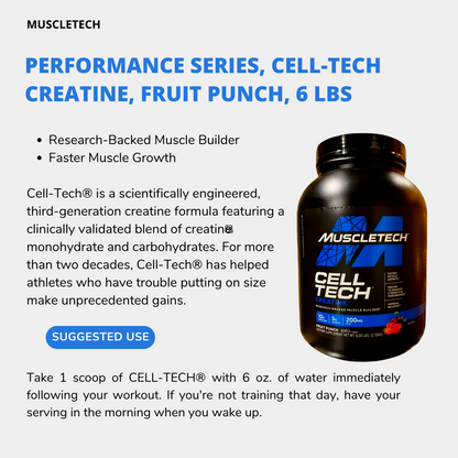 MuscleTech, Cell Tech Performance Series, 3-6 lbs - Ultimate Sup Singapore