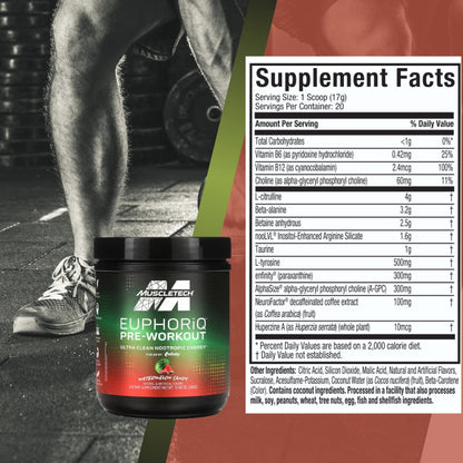 MuscleTech, EuphoriQ Pre Workout, 11.99 oz (340 g) - Ultimate Sup Singapore