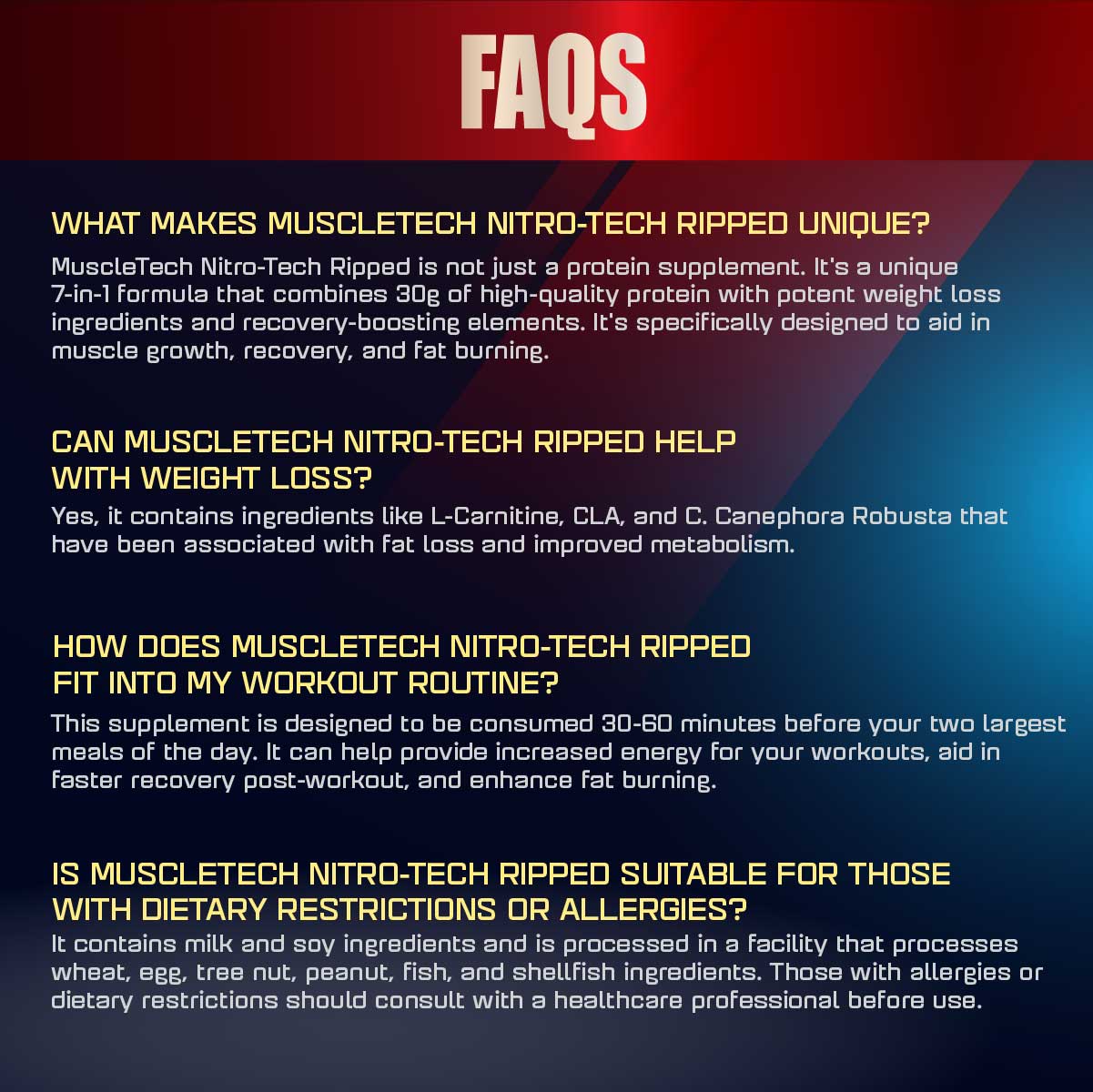 MuscleTech, Nitro Tech Ripped Protein 2-4 lbs - Ultimate Sup Singapore