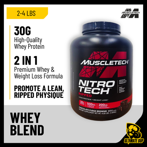 MuscleTech, Nitro Tech Ripped Protein 2-4 lbs - Ultimate Sup Singapore