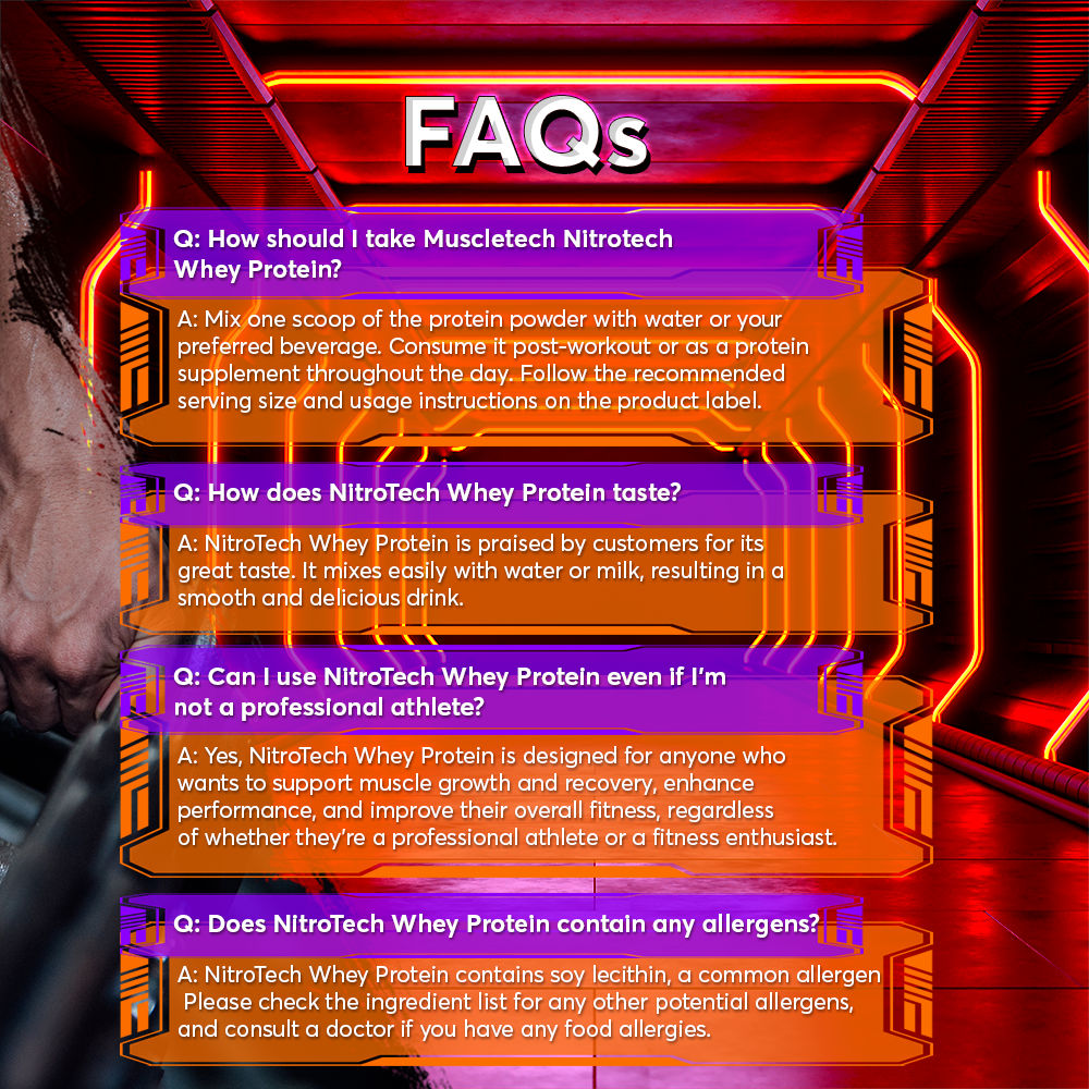 MuscleTech, NitroTech Whey Protein, 2-4lbs - Ultimate Sup Singapore