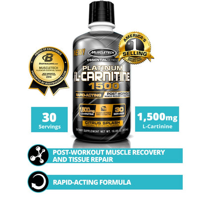 Muscletech, 100% L-Carnitine 1500, 473 ml - Ultimate Sup Singapore