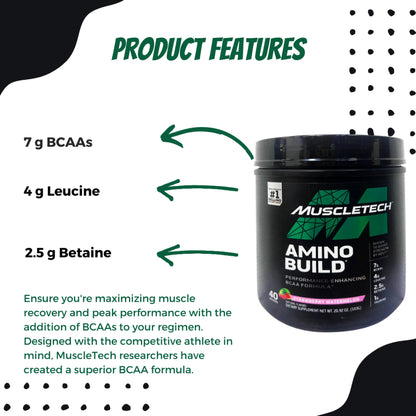 Muscletech, Amino Build, 593g - Ultimate Sup Singapore