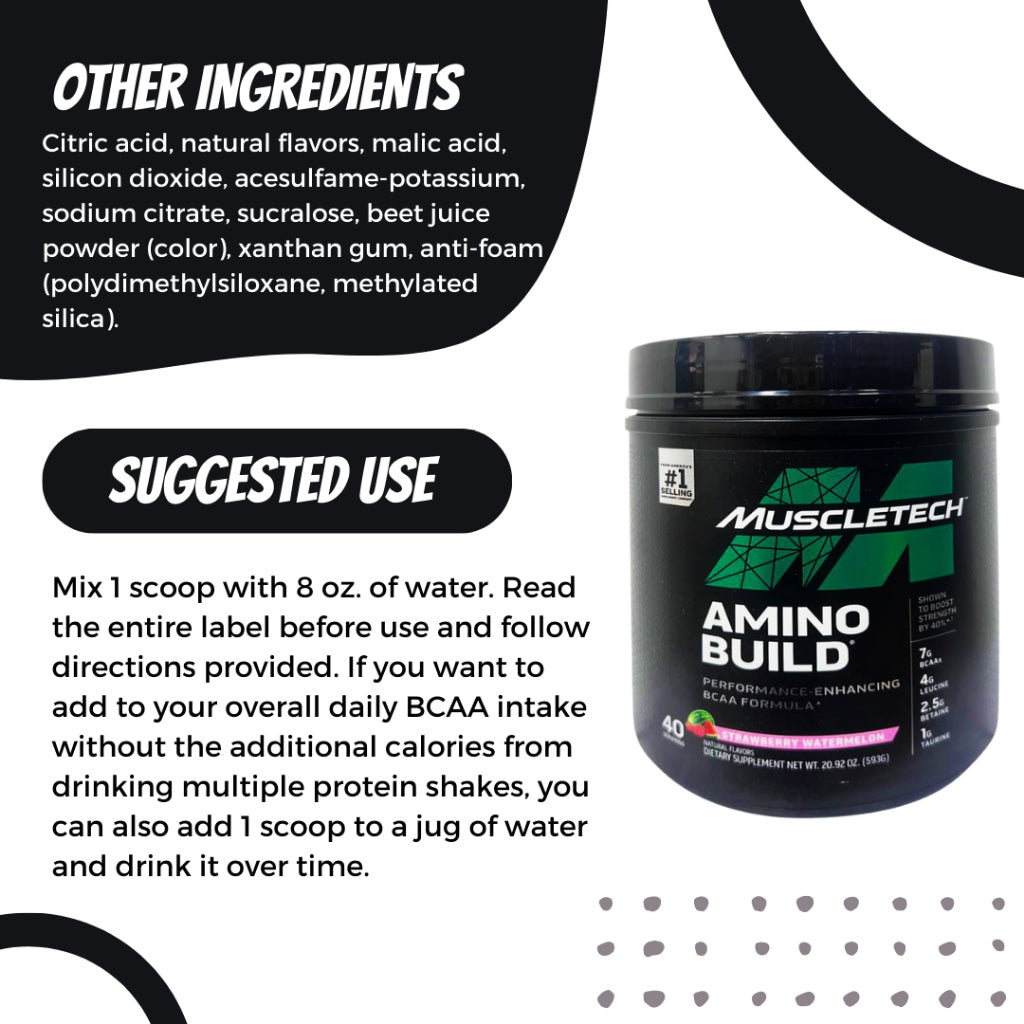 Muscletech, Amino Build, 593g - Ultimate Sup Singapore