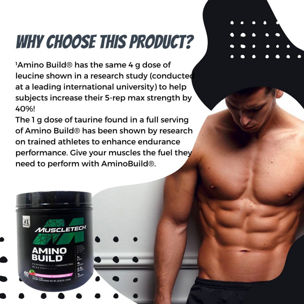 Muscletech, Amino Build, 593g - Ultimate Sup Singapore