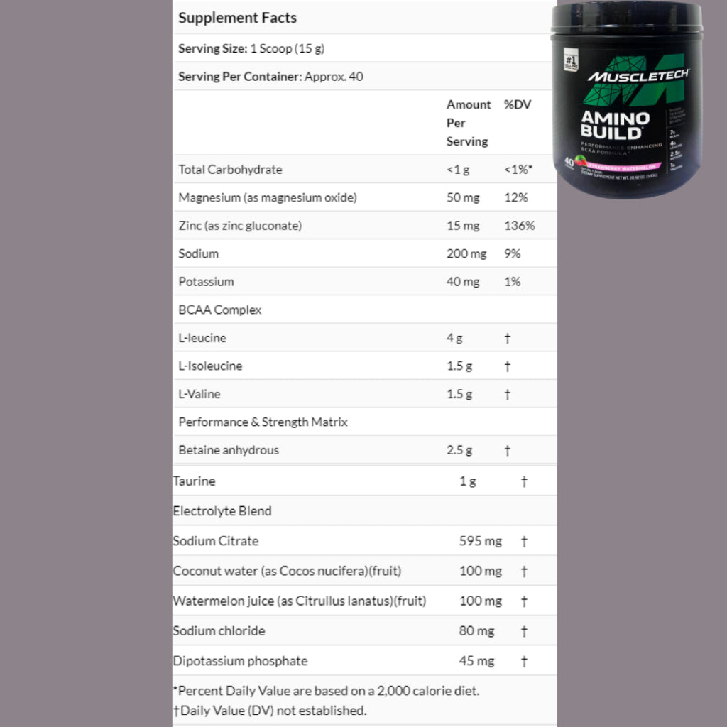 Muscletech, Amino Build, 593g - Ultimate Sup Singapore