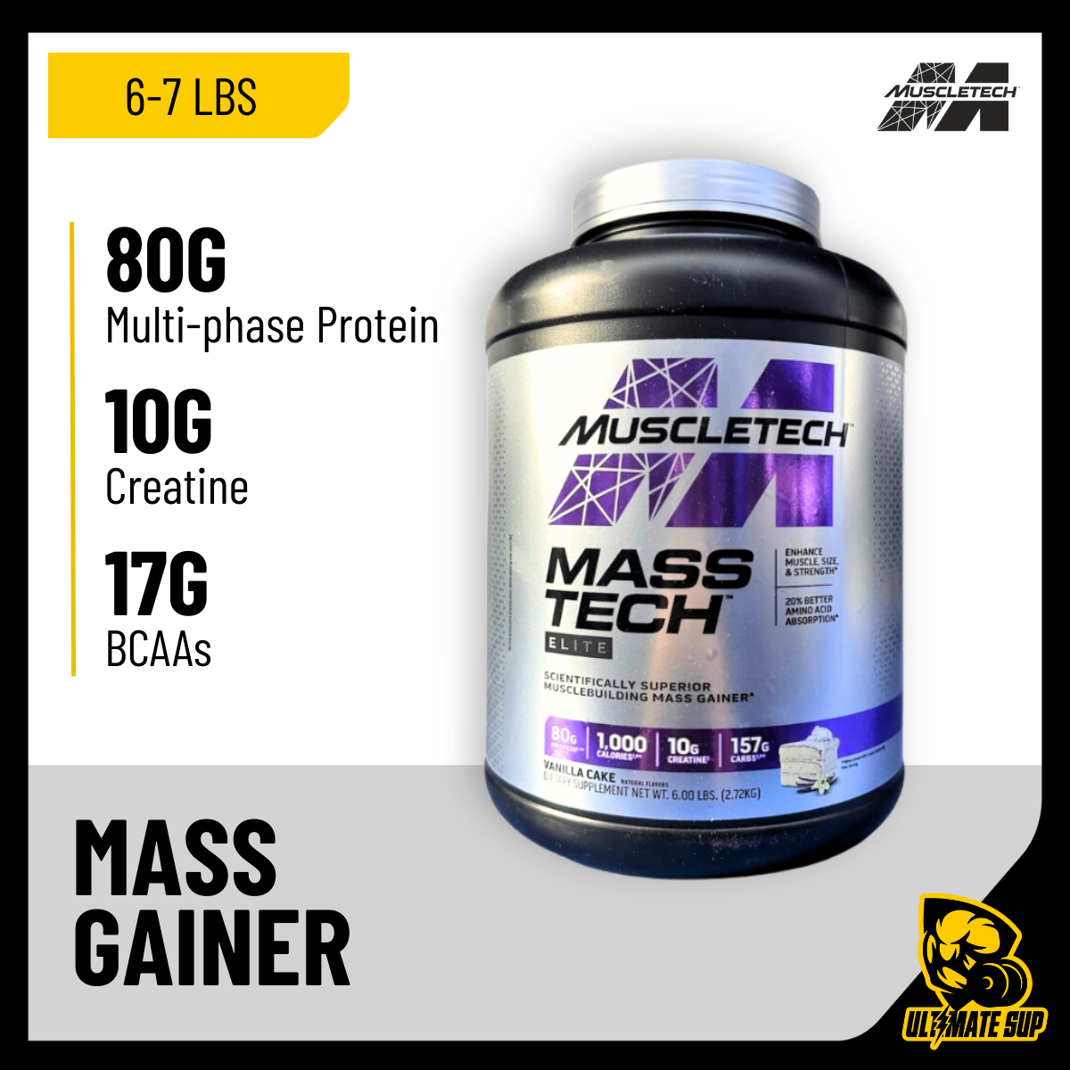 Muscletech, Elite Mass Tech, 6-7 lbs - Ultimate Sup Singapore