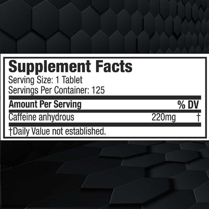 Muscletech Essential Series, Platinum 100% Caffeine, 125 Tabs - Ultimate Sup Singapore