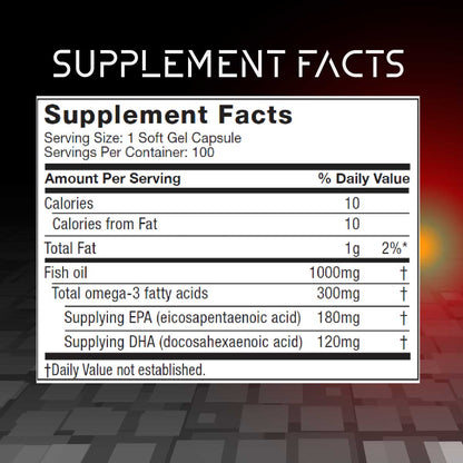 Muscletech Essential Series, Platinum 100% Omega Fish Oil, 100 Soft Gels - Ultimate Sup Singapore
