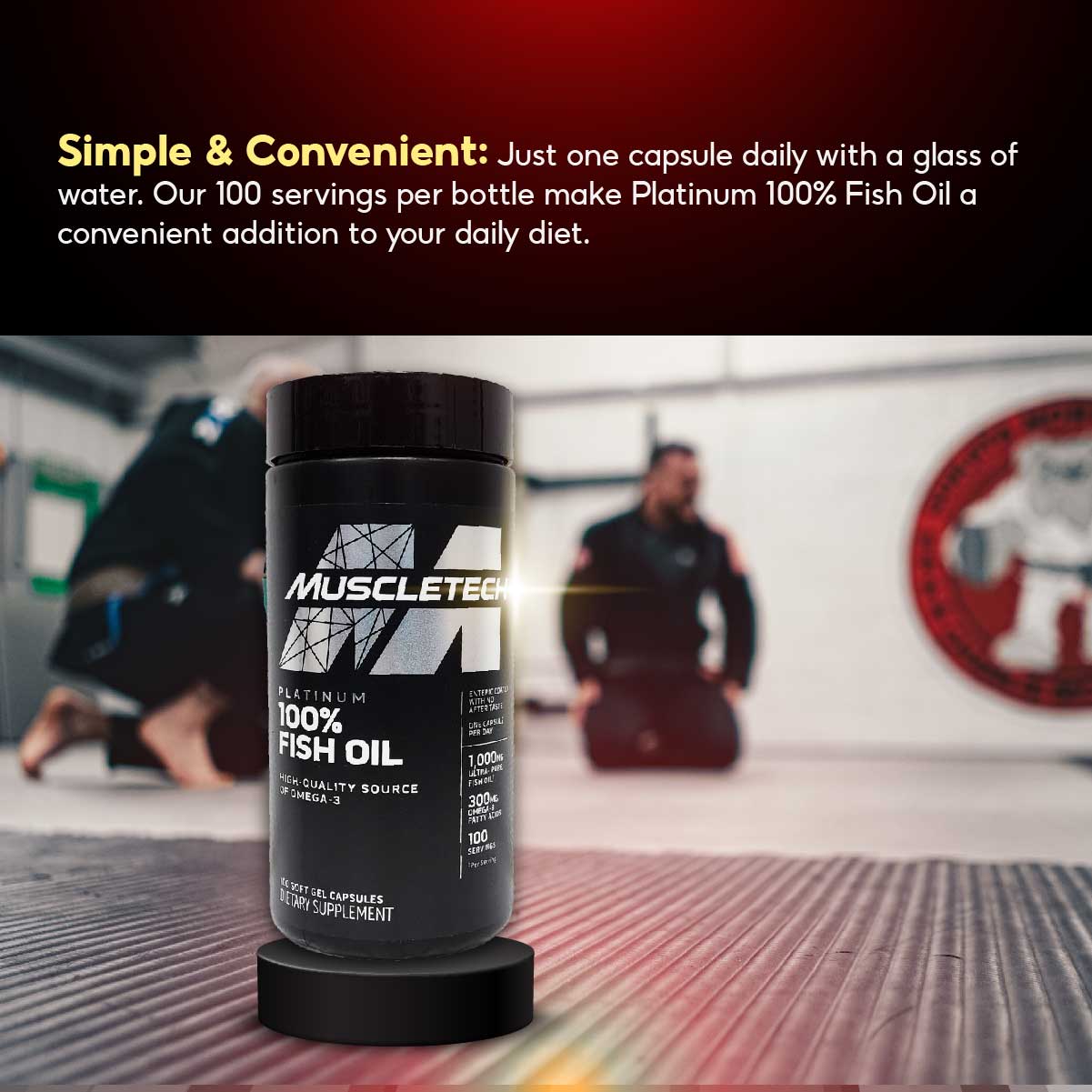 Muscletech Essential Series, Platinum 100% Omega Fish Oil, 100 Soft Gels - Ultimate Sup Singapore