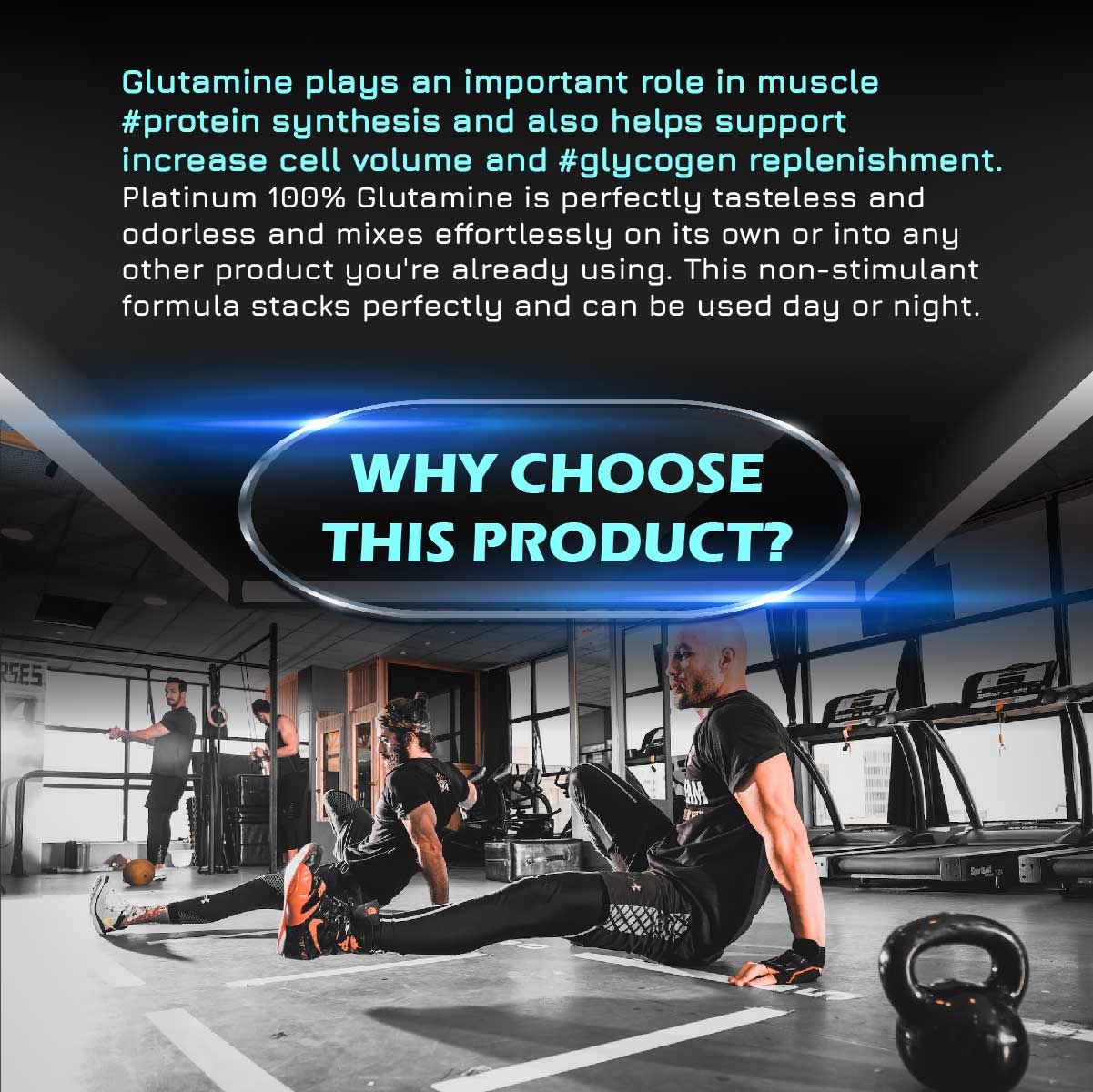 Muscletech, Platinum 100% Glutamine, 60 Sers - Ultimate Sup Singapore