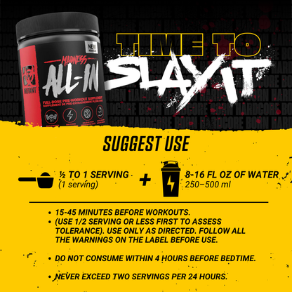 Mutant ALL IN, Stimulant Pre-workout, 500 grams - Ultimate Sup Singapore