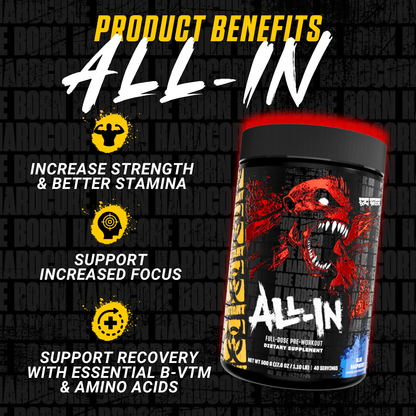 Mutant ALL IN, Stimulant Pre-workout, 500 grams - Ultimate Sup Singapore
