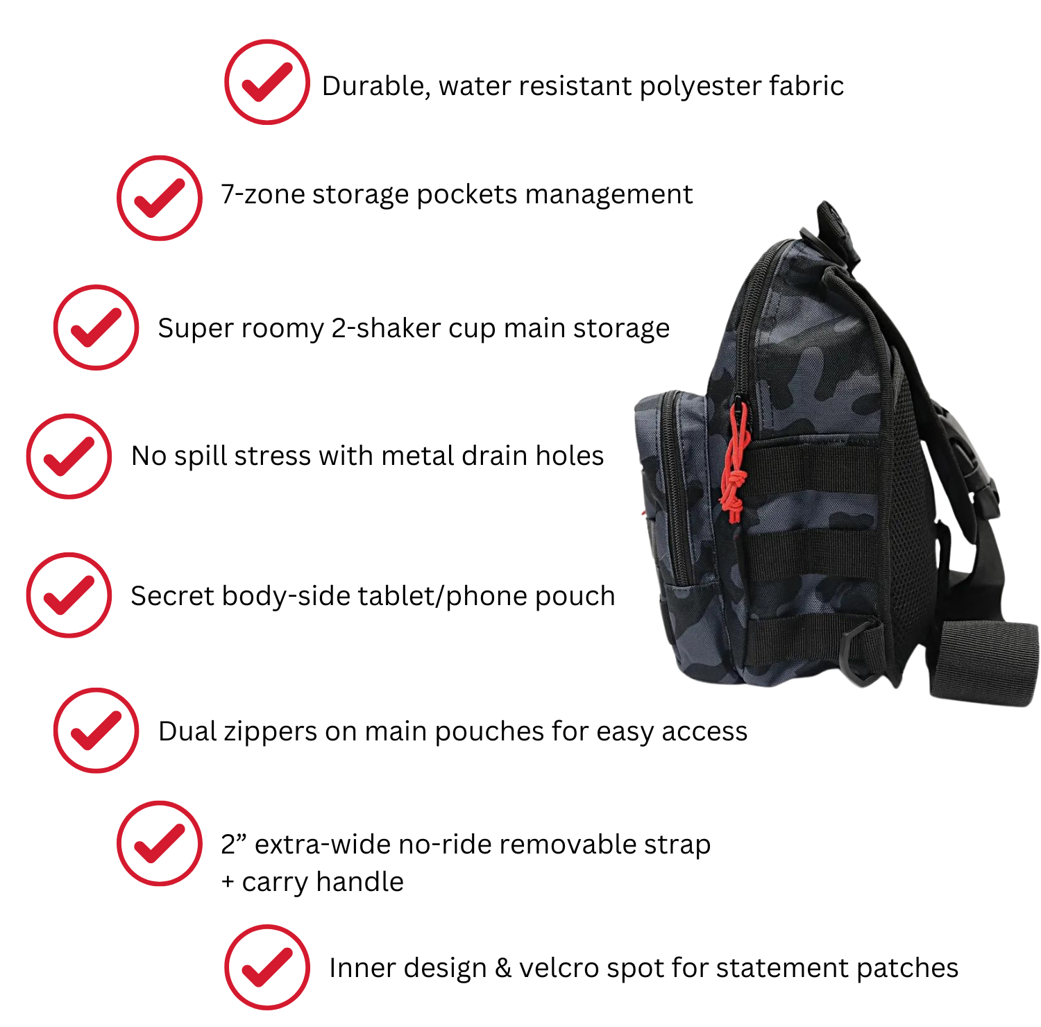 Mutant, ALPHA Gym Cross-Body Bag, 1pcs - Ultimate Sup Singapore