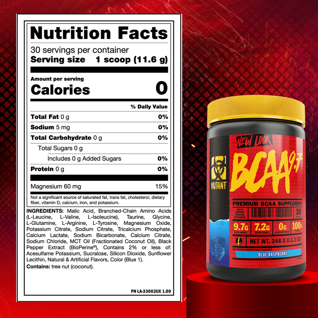 Mutant, BCAA 9.7, 30-90 Sers - Ultimate Sup Singapore