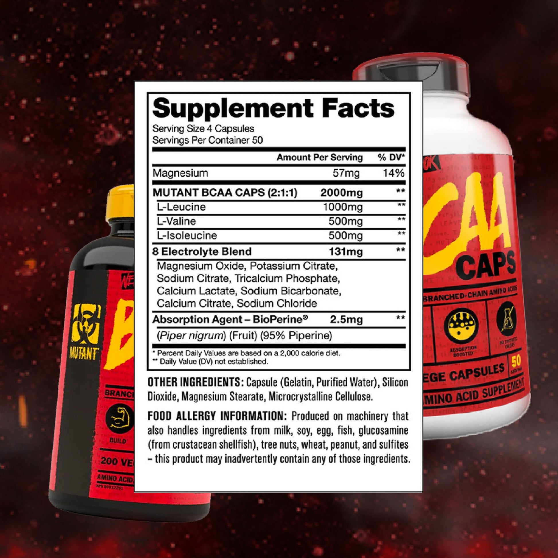 Mutant, BCAA Caps, 200-400 Capsules - Ultimate Sup Singapore