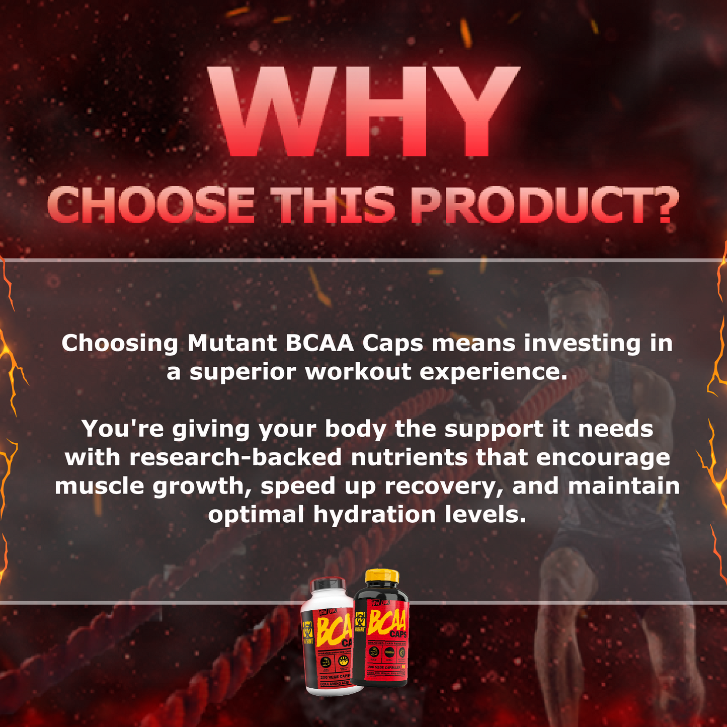 Mutant, BCAA Caps, 200-400 Capsules - Ultimate Sup Singapore